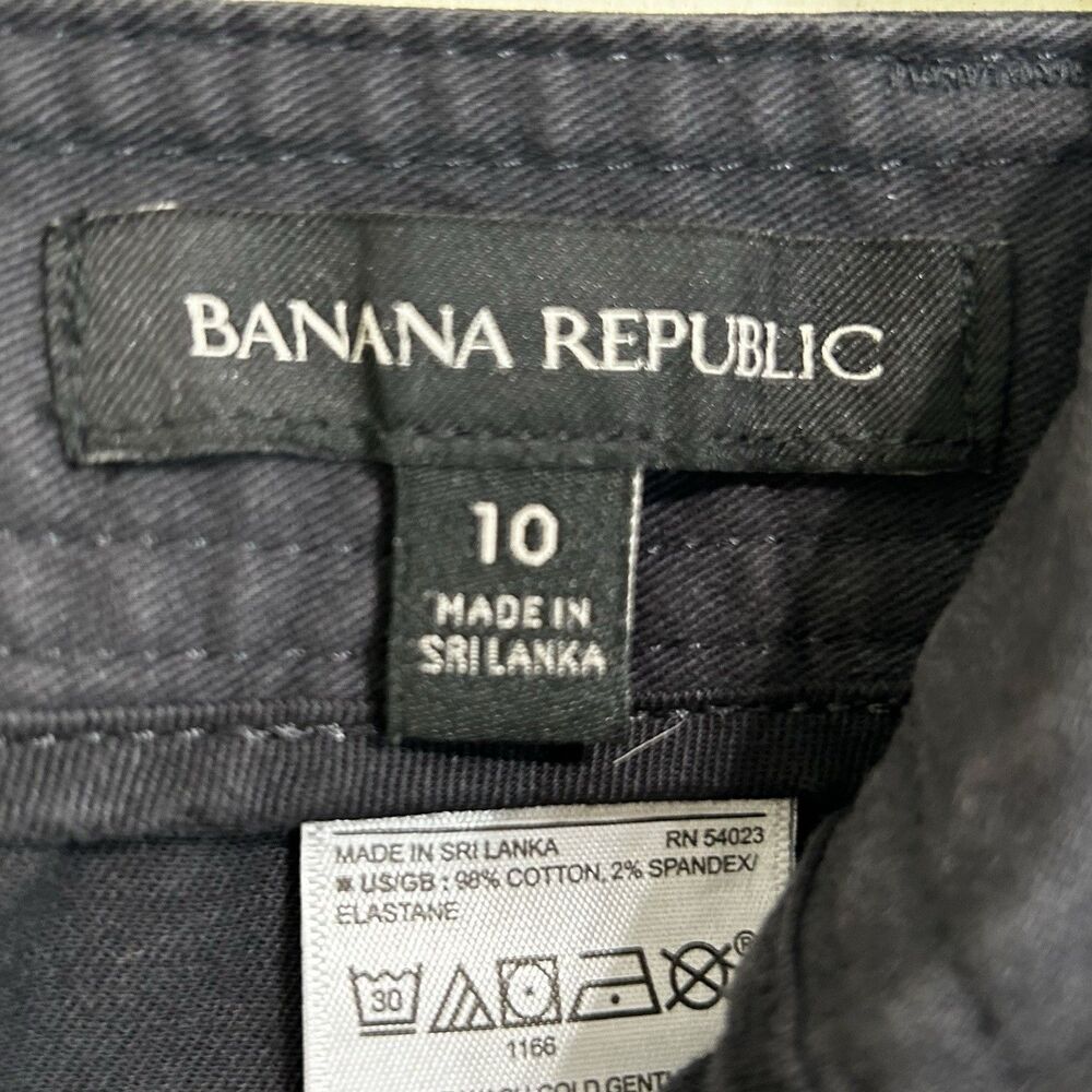 Banana Republic Women Barrel Pant Size 10 Dark Gray High Rise Tapered Pants - Picture 10 of 14